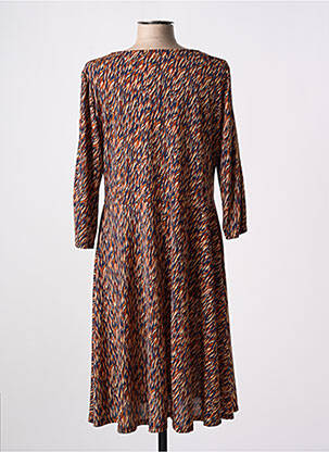 Rochie midi mâneci 3/4 mâneci 3/4 albastru DIANE LAURY femeie