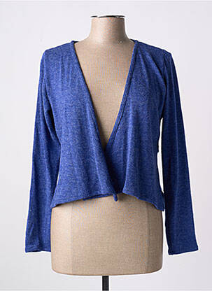 Vestă cu mâneci lungi albastru POISSONS BLANCS femeie