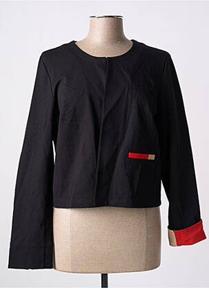 Jachete casual guler rotund negru DIANE LAURY femeie