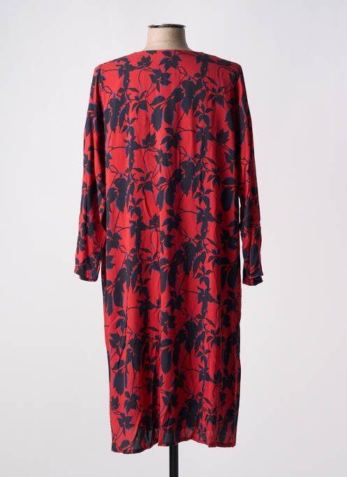 Rochie midi roșu POISSONS BLANCS femeie