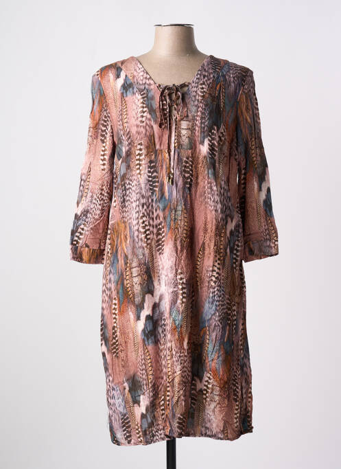 Rochie midi maro JULIE GUERLANDE femeie