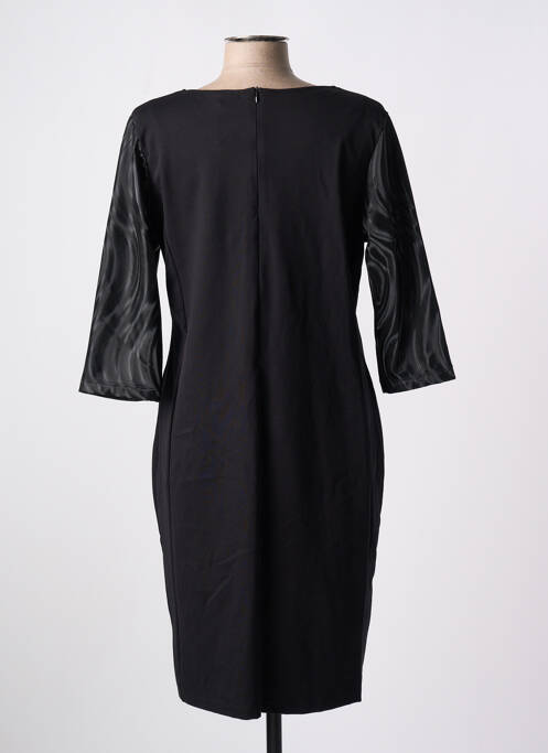 Rochie midi negru POISSONS BLANCS femeie