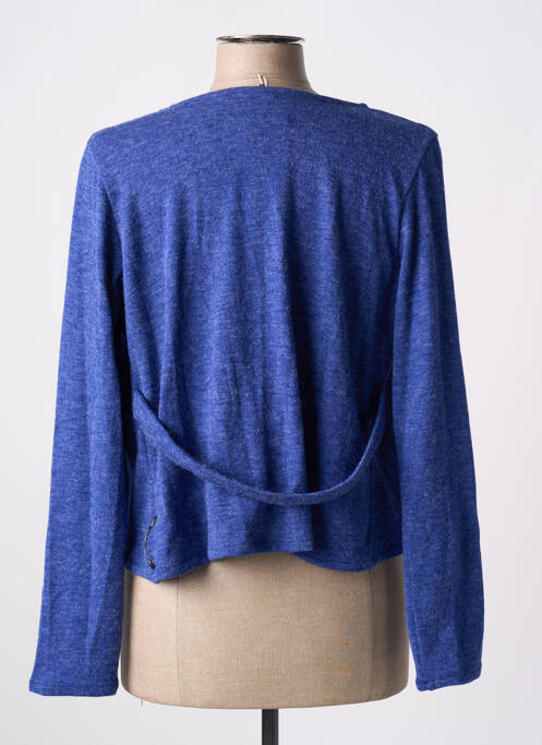 Vestă cu mâneci lungi albastru POISSONS BLANCS femeie