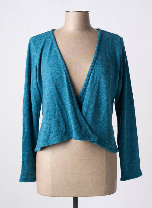 Vestă cu mâneci lungi verde POISSONS BLANCS femeie