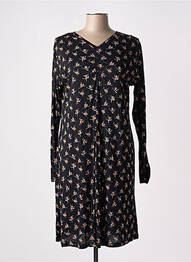 Rochie midi imprimeu fantezie mâneci lungi negru AGATHE & LOUISE femme