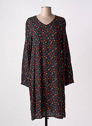 Rochie midi croială fluidă mâneci lungi negru AGATHE & LOUISE femeie