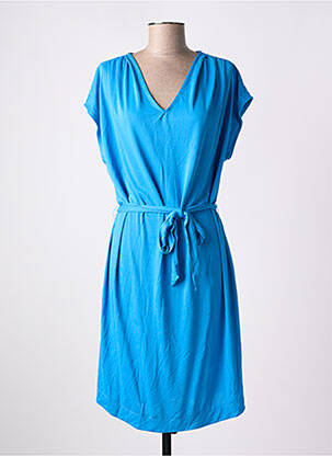 Rochie midi mâneci scurte mâneci scurte albastru B.YOUNG femeie