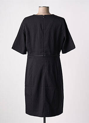 Rochie midi mâneci scurte mâneci scurte negru JULIE GUERLANDE femeie