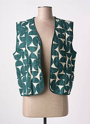 Vestă fără mâneci fără mâneci verde B.YOUNG femme