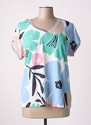 Tricou imprimeu fantezie mâneci scurte roz JENSEN femeie