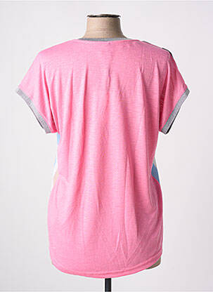 Tricou imprimeu fantezie mâneci scurte roz JENSEN femeie