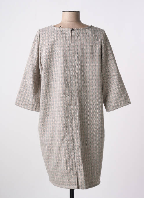 Rochie midi maro POISSONS BLANCS femeie