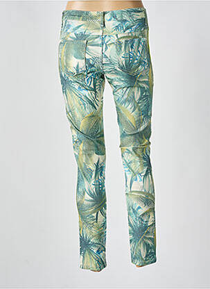 Pantalon slim elasticitate mărime normală verde GEISHA femeie