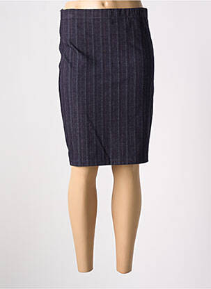 Fustă midi albastru POISSONS BLANCS femeie