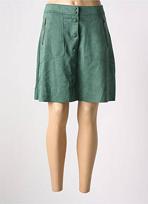 Fustă scurtă buzunare verde B.YOUNG femeie
