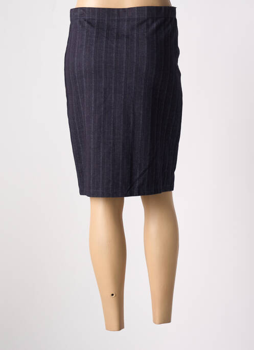 Fustă midi albastru POISSONS BLANCS femeie