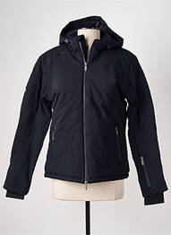 Parka finisaj interior dublat cu glugă albastru GAZE femme