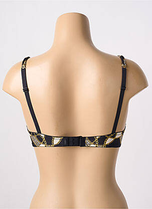 Sutien efect material satinat top sutien modelat negru ESCORT femeie