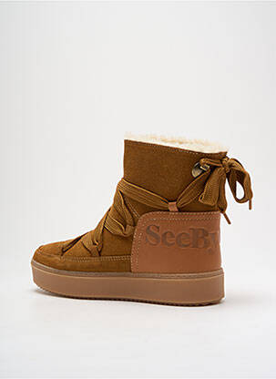 Botine/ghete umplută toc de 4 la 6 cm maro SEE BY CHLOÉ femeie