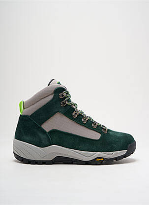 Adidași nubuc toc de 4 la 6 cm verde DIEMME femeie