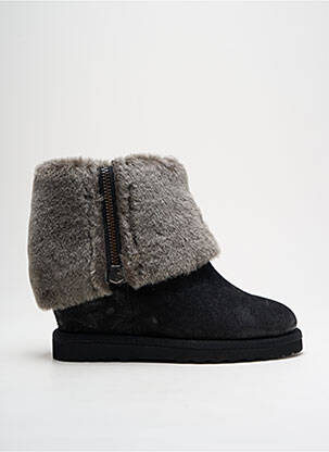 Botine/ghete umplută toc de 7 la 9 cm negru ASH femeie