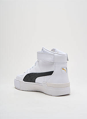Adidași vârf rotund toc de 4 la 6 cm alb PUMA femeie