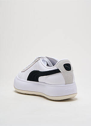 Adidași vârf rotund toc de 4 la 6 cm alb PUMA femeie