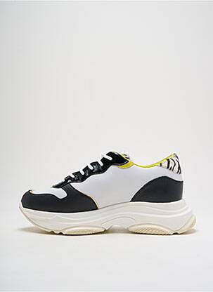 Adidași material neted toc de 4 la 6 cm negru SERAFINI femeie