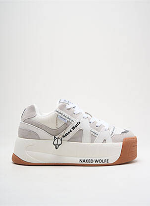 Adidași vârf rotund toc platformă gri NAKED WOLFE unisex