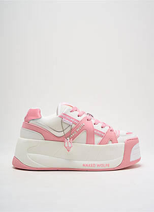 Adidași toc platformă toc de 4 la 6 cm roz NAKED WOLFE femeie