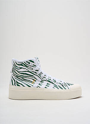 Adidași țesătură satinată toc de 4 la 6 cm verde ADIDAS femeie