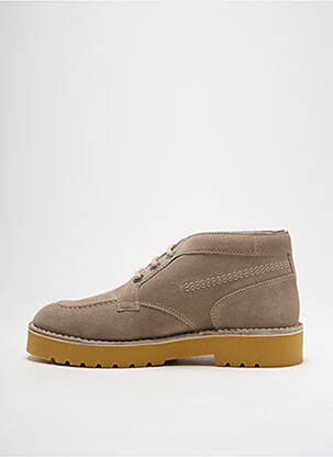 Botine/ghete nubuc toc mic bej KICKERS bărbat