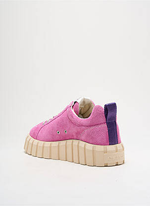 Adidași nubuc toc de 4 la 6 cm roz EYTYS femeie