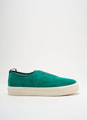 Adidași nubuc toc plat până la 3 cm verde EYTYS femeie