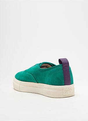 Adidași nubuc toc plat până la 3 cm verde EYTYS femeie