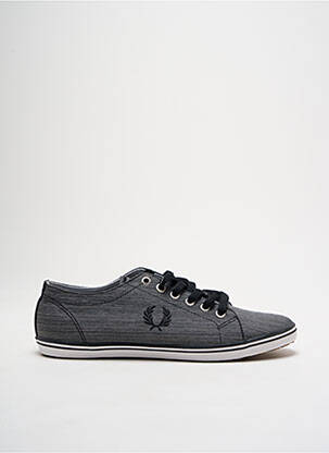 Adidași vârf rotund vârf rotund negru FRED PERRY bărbat