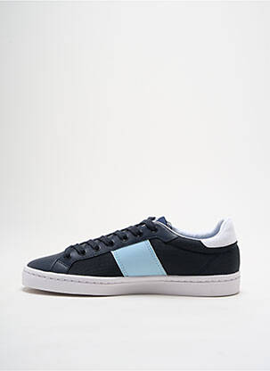 Adidași țesătură satinată vârf rotund albastru FRED PERRY bărbat