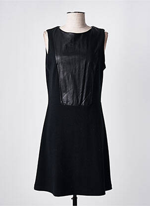 Rochie midi fără mâneci fără mâneci negru UNO PIU UNO femeie