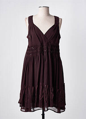 Rochie midi roșu MAIS IL EST OU LE SOLEIL femeie