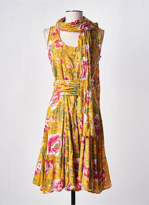 Rochie midi galben ELIANE ET LENA femeie