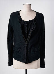Jachete casual guler rotund negru IKKS femeie