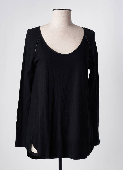 Tricou negru DES PETITS HAUTS femeie