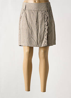 Fustă scurtă maro ONE STEP femeie