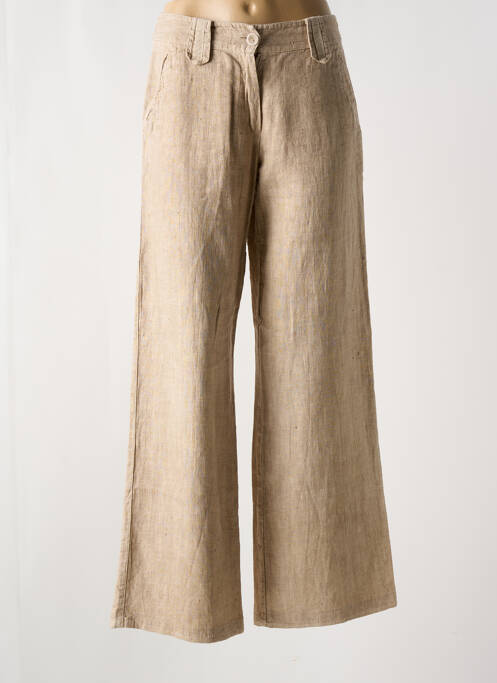 Pantalon evazat bej ELISA CAVALETTI femeie