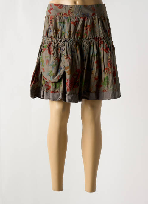 Fustă scurtă maro ONE STEP femeie