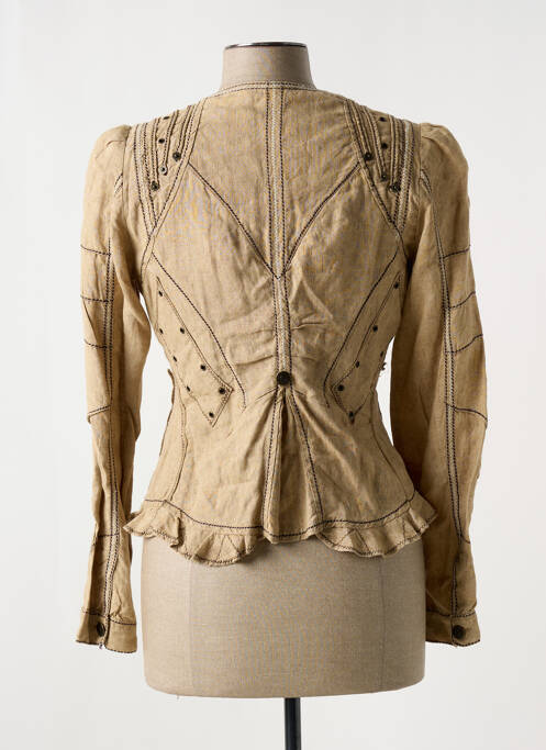 Jachete casual bej TRICOT CHIC femeie