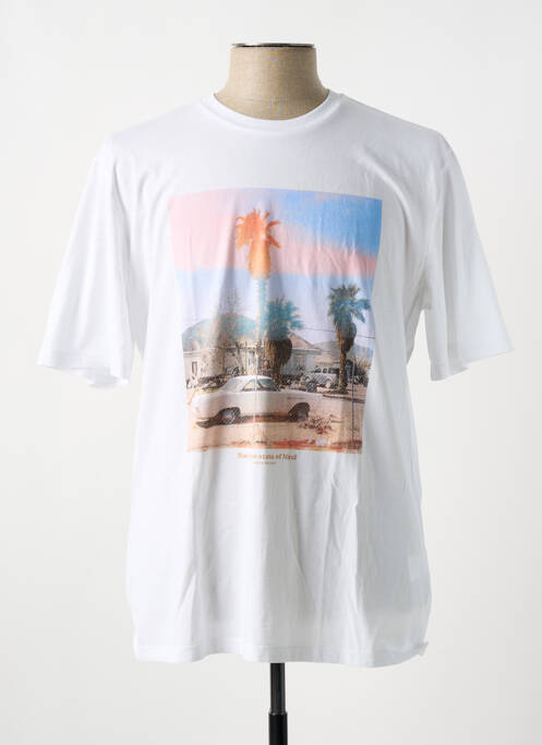 Tricou alb HARRIS WILSON bărbat