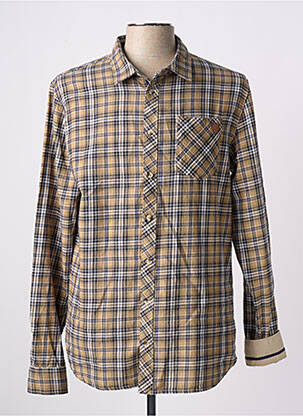 Cămașă cu mâneci lungi maro ELLE EST OU LA MER bărbat