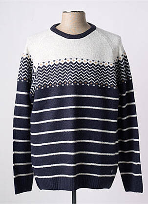 Pulover albastru ELLE EST OU LA MER bărbat