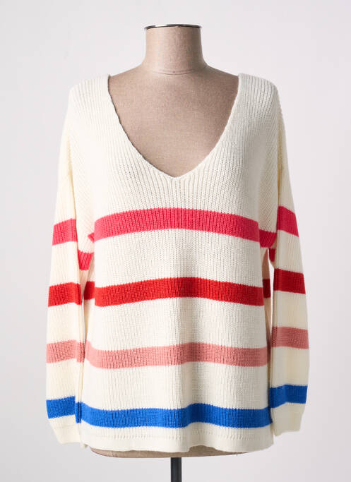 Pulover bej ELLE EST OU LA MER femeie